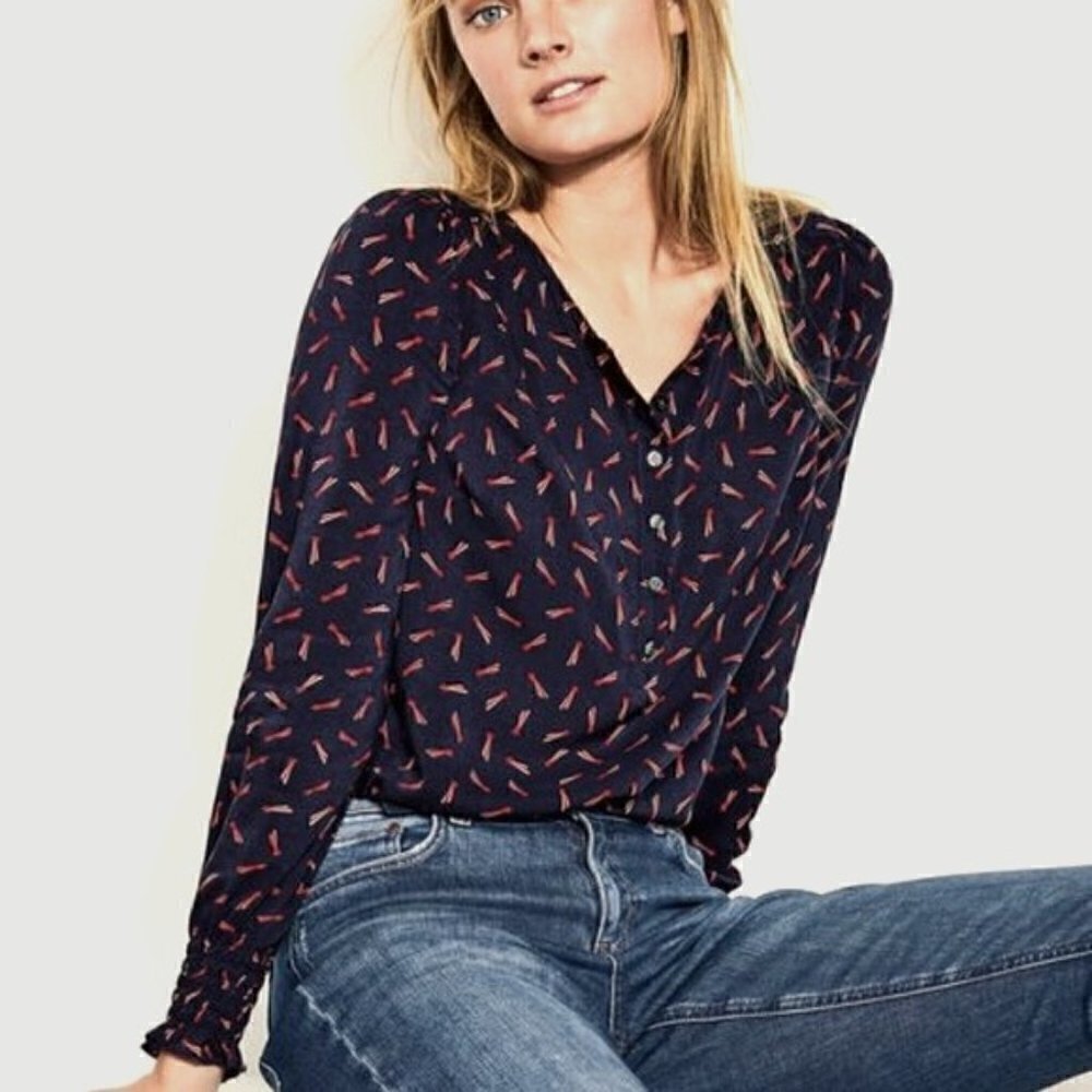 Boden Kara Shooting Star Beam‎ Button Down Blouse
